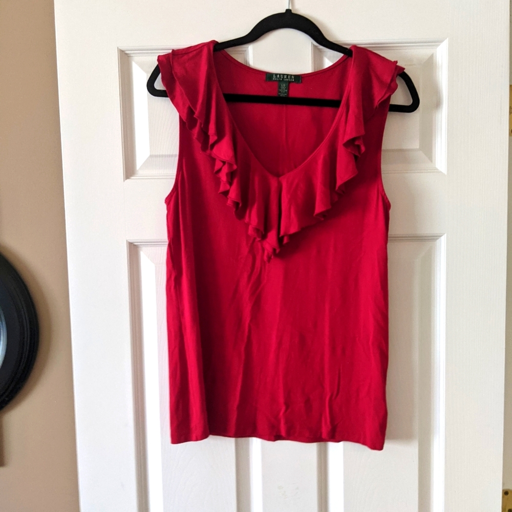 Red Ralph Lauren Large Tank Top